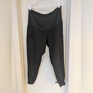 Med Couture Maternity Joggers Black Medium Petite